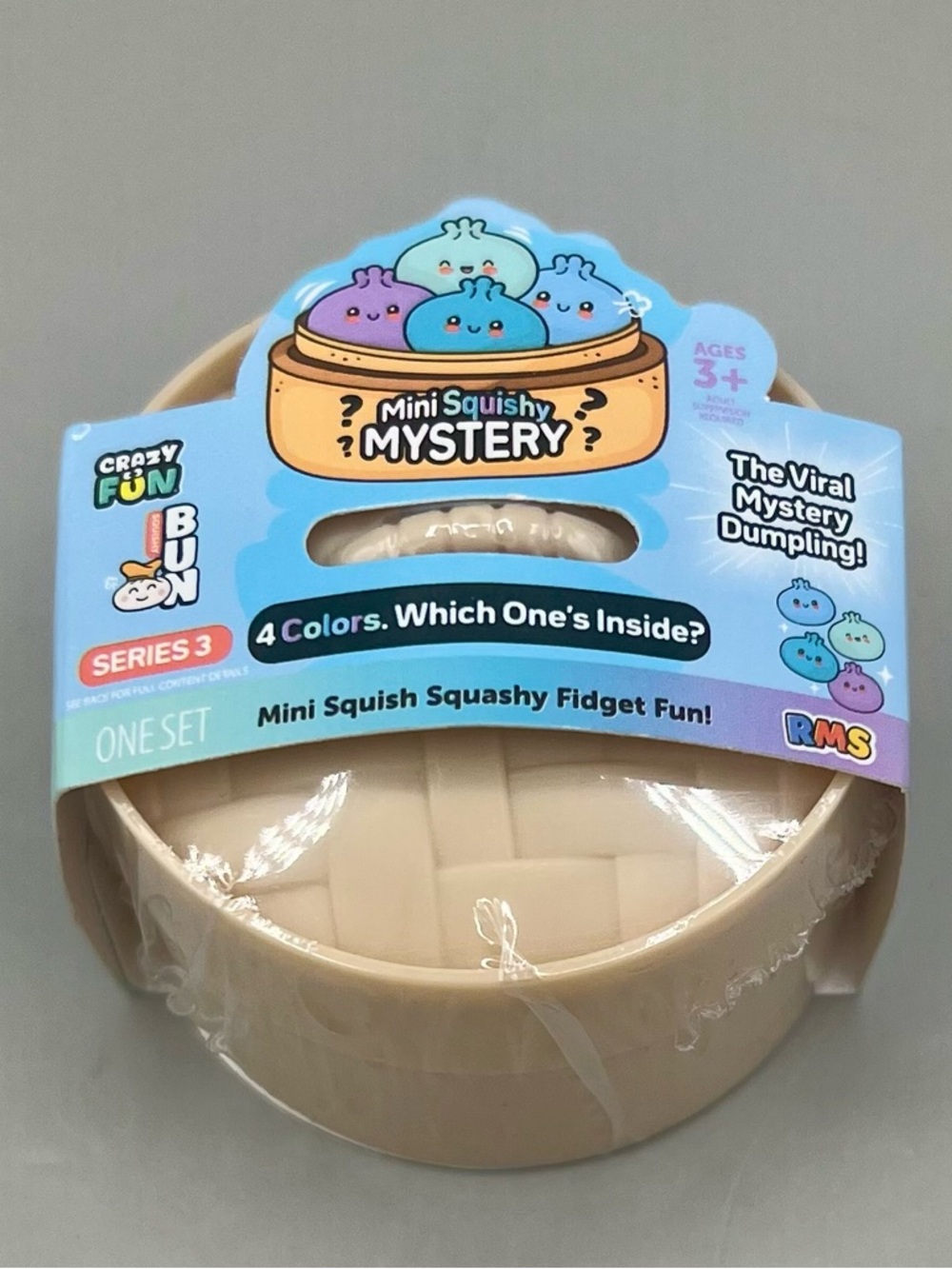 ✨Mini GLITTER Dumpling Squishy – Crazy Fun Series 3 🥟🌟Five And Below 2” SEALED